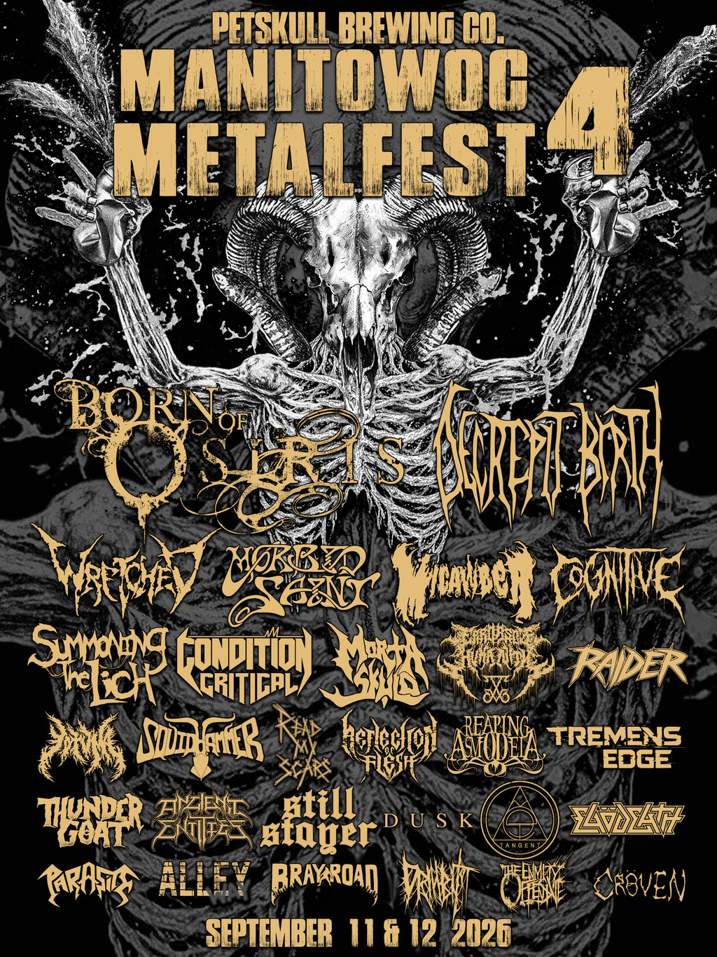 Manitowoc Metalfest 4 Poster