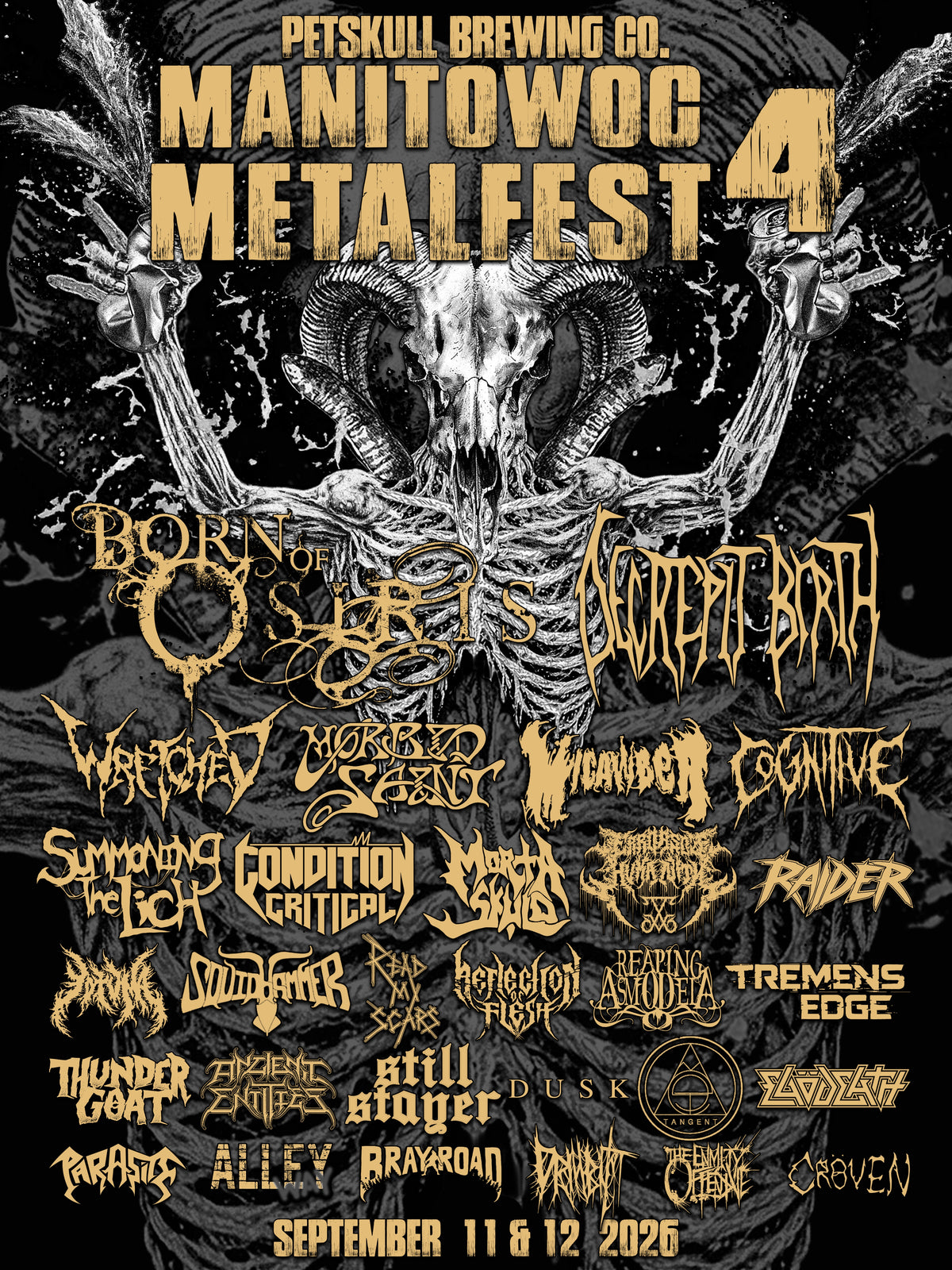 Manitowoc Metalfest 4 Poster