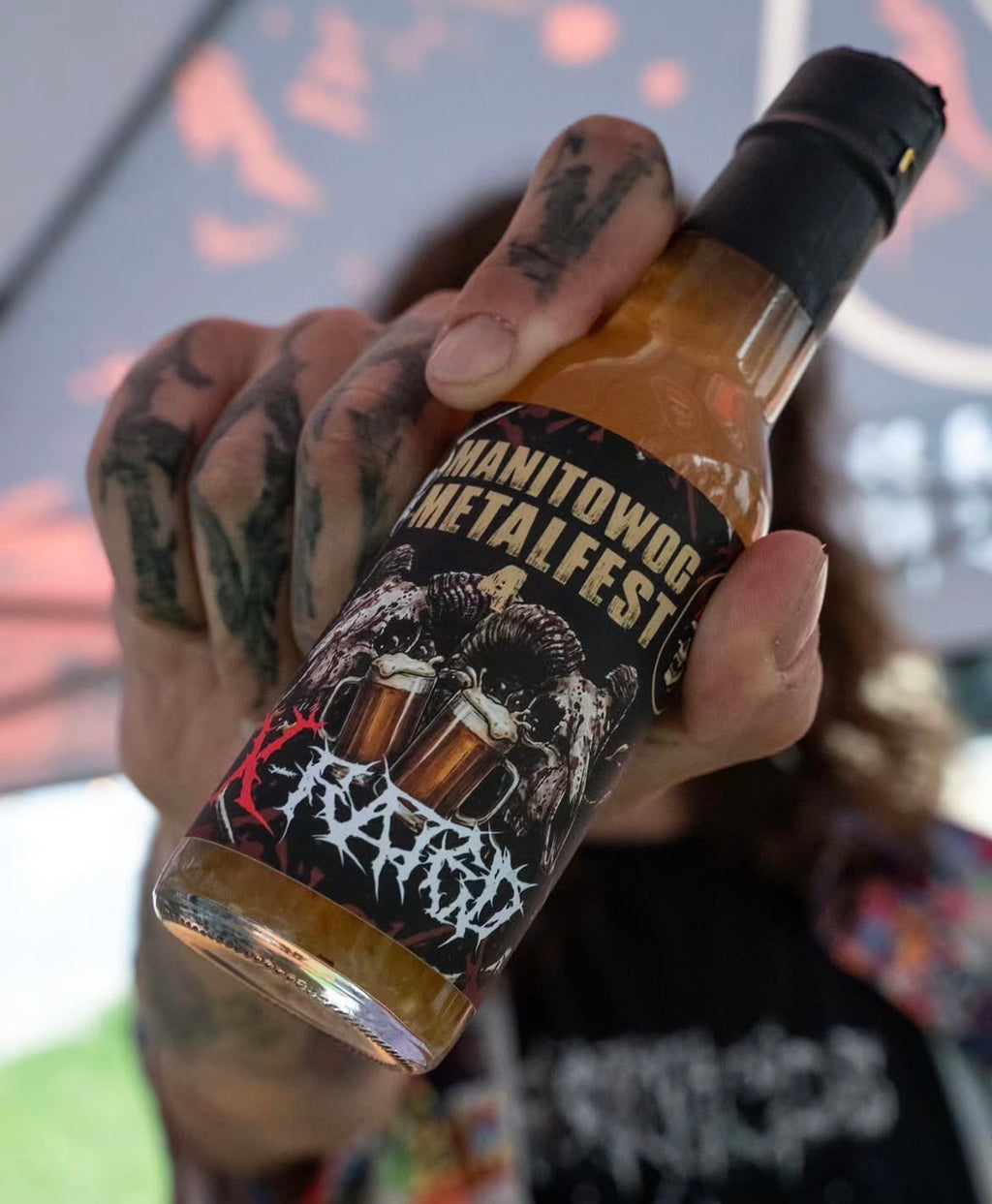 "X-Rated" by Underground Hot Sauce & PetSkull Brewing. Manitowoc Metalfest 4 Hot Sauce
