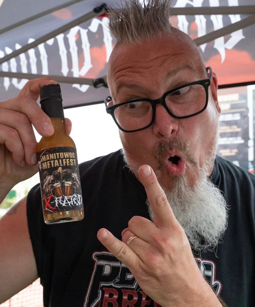 "X-Rated" by Underground Hot Sauce & PetSkull Brewing. Manitowoc Metalfest 4 Hot Sauce