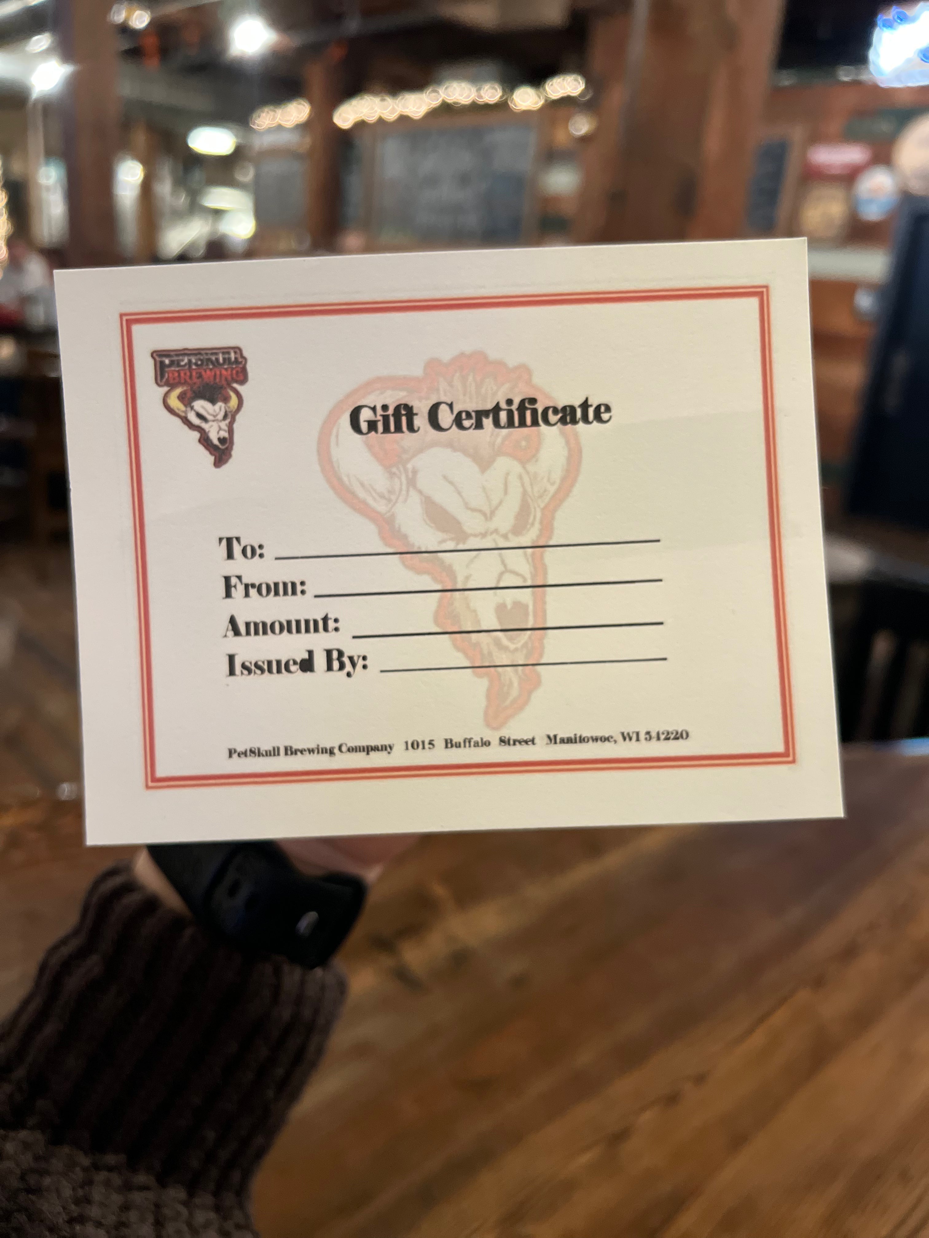 Gift Certificate